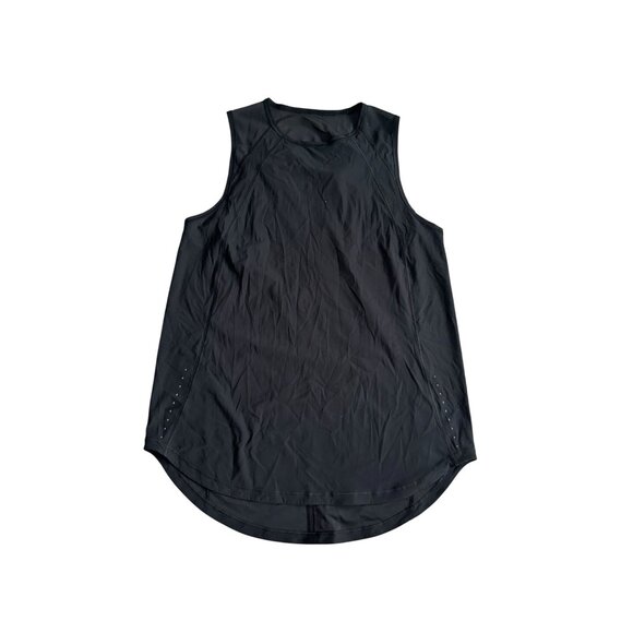 LULULEMON Black Workout Swing Tank Top Size 8 - Picture 3 of 5